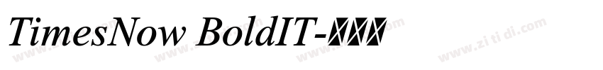 TimesNow BoldIT字体转换 TimesNow BoldIT字体转换